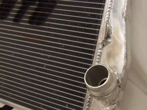 Mishimoto E90 radiator prototype 1 inlet