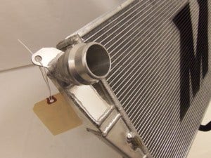 Mishimoto E90 radiator prototype 2: inlet