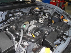FR-S stock engine bay