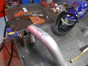 Mishimoto intake pipe fabrication 