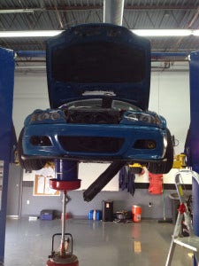 LSB E46 M3 on lift