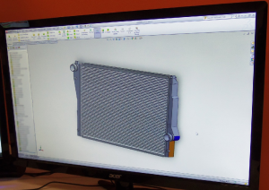 Mishimoto E46 M3 radiator rendering