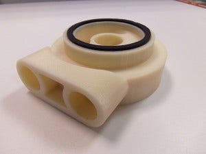 Prototype of oil sandwich plate with O-ring