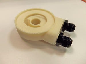 Prototype of oil sandwich plate with -10AN fittings