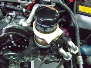 Installed prototype of oil sandwich plate