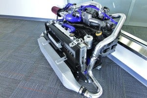 Finished Subaru engine display