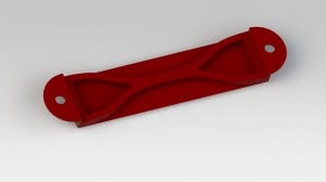 Mishimoto Subaru battery tie-down rendering