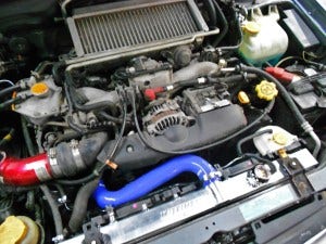 Stock Bugeye engine bay