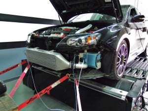 Mishimoto GR STI on the dyno