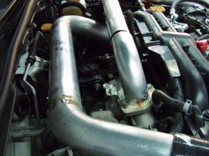 GD WRX intercooler pipe fabrication