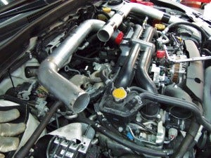GD WRX intercooler pipe fabrication