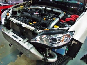 GD WRX intercooler kit mock-up