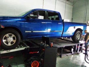 2010 6.7L Cummins test vehicle 