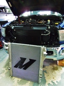 Mishimoto 6.7L Cummins radiator prototype