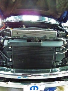 2010 6.7L Cummins test vehicle factory radiator