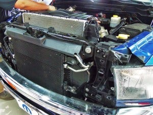 2010 6.7L Cummins test vehicle factory radiator