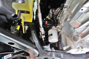 Mishimoto 2015 Ford Mustang EcoBoost oil filter housing
