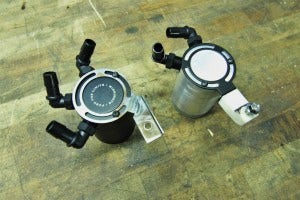 Catch can bracket prototypes