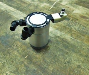 PCV catch can bracket prototype