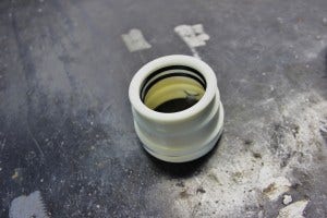 Plastic quick-disconnect fitting prototype