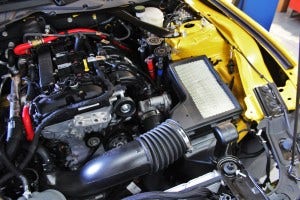 EcoBoost Mustang stock intake system