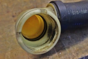 Stock 6.4L Powerstroke radiator hose