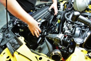 Intake removed