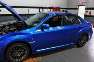2011 WRX test-fit vehicle