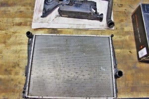 Stock radiator removed