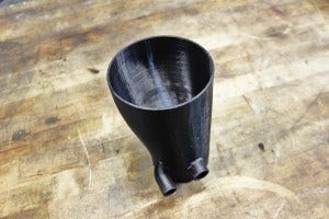 3D-printed prototype inlet tube 