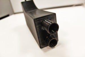 3D-printed Mishimoto expansion tank prototype