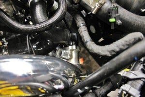 Hot-side intercooler pipe with BPV installed