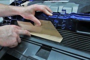 Mishimoto oil cooler bracket mock-up