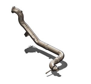 Mishimoto catless downpipe 3D model