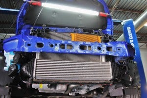 Mishimoto oil cooler mock-up