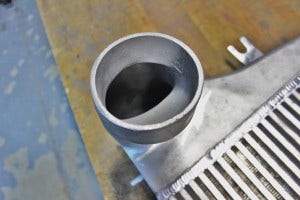 Mishimoto intercooler prototype inlet
