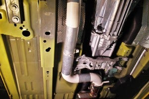 Downpipe prototype installed
