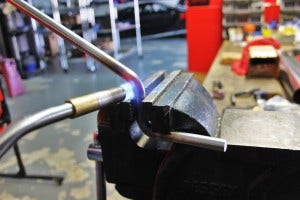 Mishimoto exhaust hanger fabrication