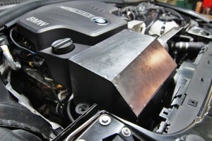 Fabricated airbox installed