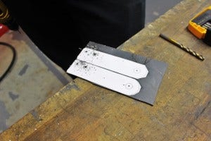 Mazda Miata oil cooler bracket templates