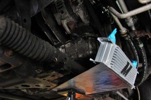Miata oil cooler mock-up