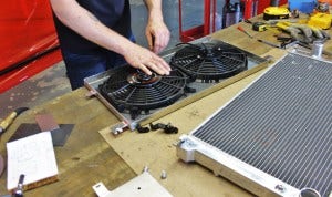 Mounting fans to shroud