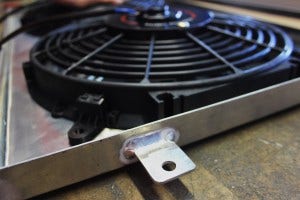 Shroud mounting tab fabrication