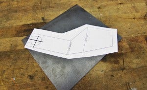 Mounting bracket template mock-up