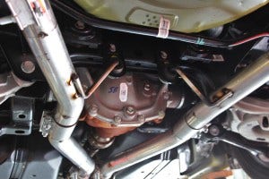 Mishimoto exhaust hanger fabrication
