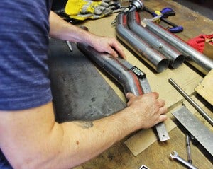 Mishimoto exhaust fabrication