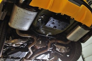 Stock EcoBoost exhaust system installed
