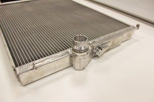 Mishimoto prototype E46 radiator end tank
