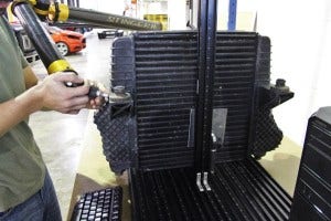 Factory F150 intercooler on CMM table