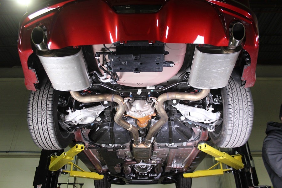Stock Mustang GT exhaust